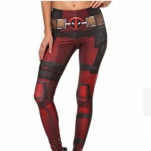 Deadpool Marvel comic book cosplay leggings S